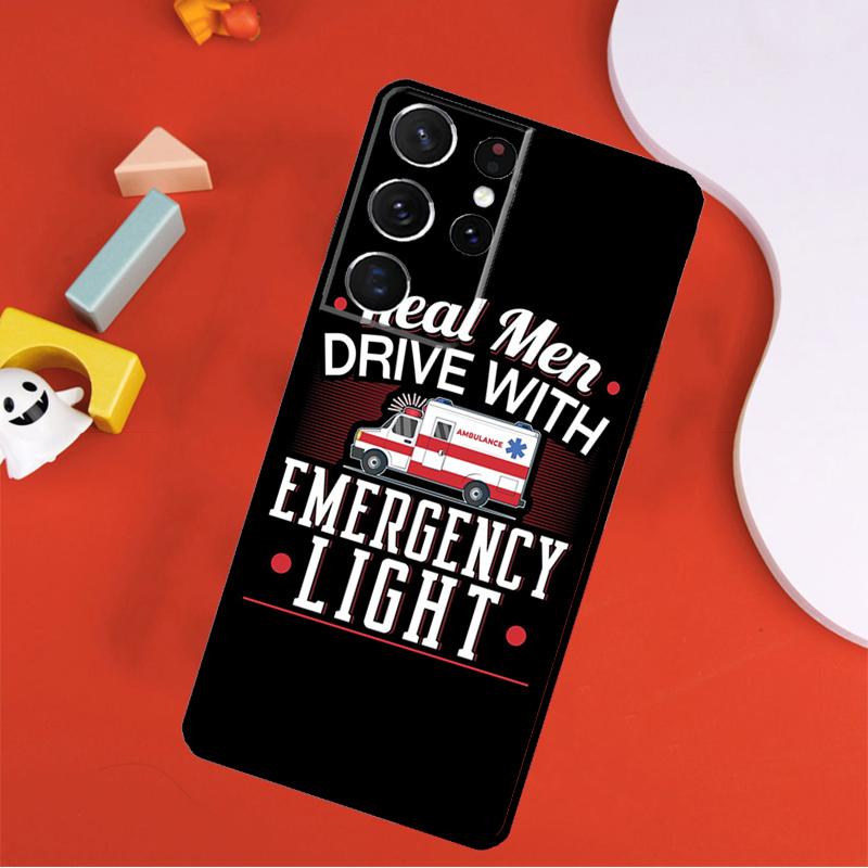 Ambulance Car Phone Case For Samsung Galaxy S24 Ultra S25 Ultra S9 S10 S20 S21 S22 S23 Plus S24 FE Cover