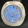 GENUINE VINTAGE CITIZEN AUTOMATIC 8200 JAPAN MENS BLUE DIAL WATCH a709325-1