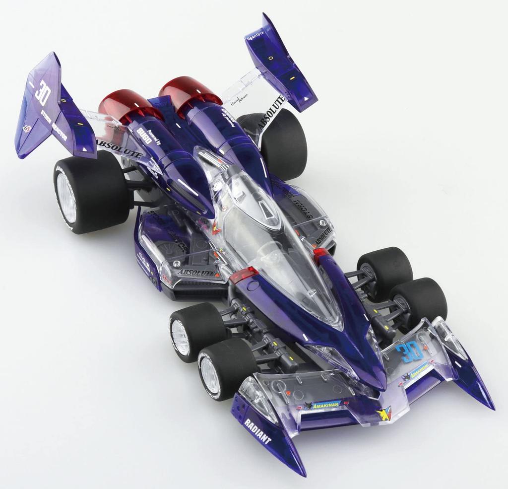 Aoshima Bunka Kyozai Cyber Formula SP Super Asurada 01 Clear Schaal Plastic Model Clear Kleur Versie. 1/24 Kit,