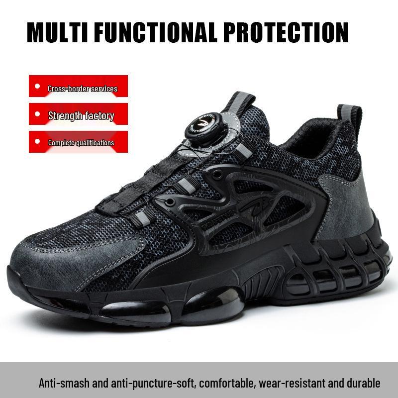 Men's Steel Toe Work Shoes: Anti-Smash, Anti-Puncture, Comfortable, Long-Lasting Wear