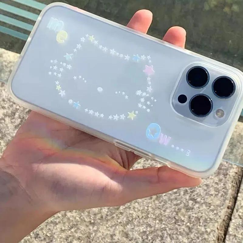 

Каваий Hello Kitty Звезда Красочный Милый Чехол для Телефона Для iPhone 16 15 14 13 12 11 Pro Max XR XS MAX 78 Plus MIni Y2K Мультяшный Чехол For iPhone 15