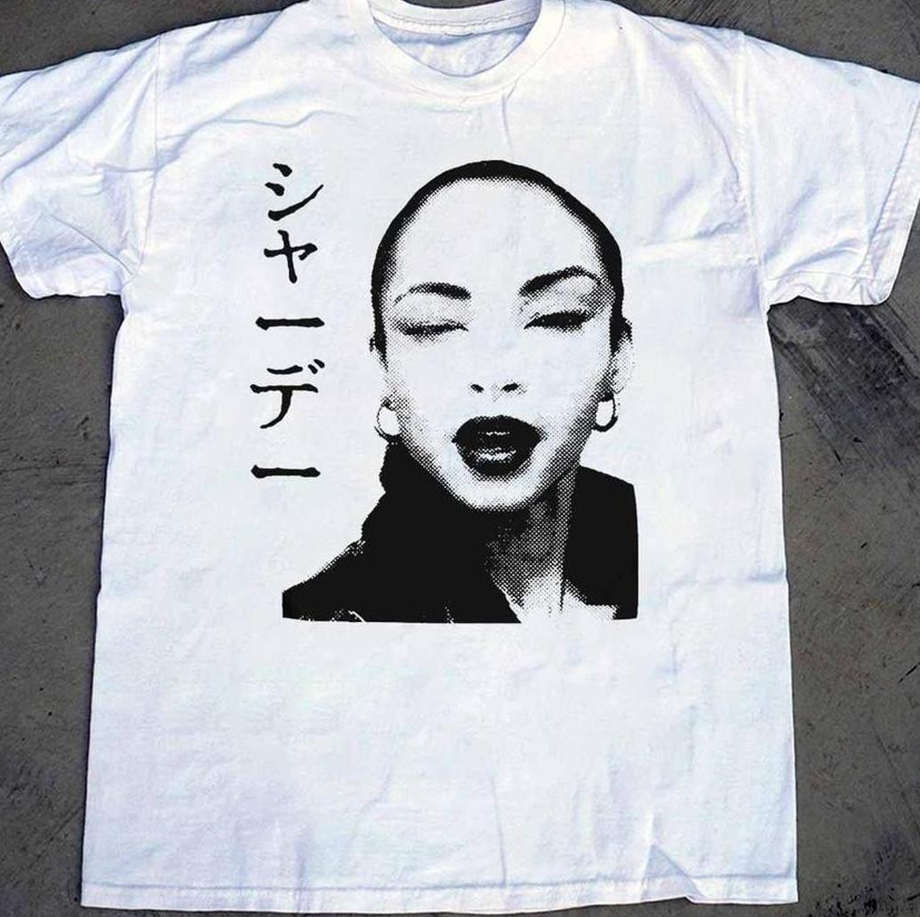 artwork HOT NEW Sade white shirt short sleeve VDF045 L