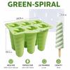 Silikon-Eis am Stiel Formen Einzigartiger Spiral- und Muschel-Eis am Stiel-Hersteller Flexibles Wiederverwendbares Eiscreme-Tablett für Hausgemachte Sommer-Leckereien