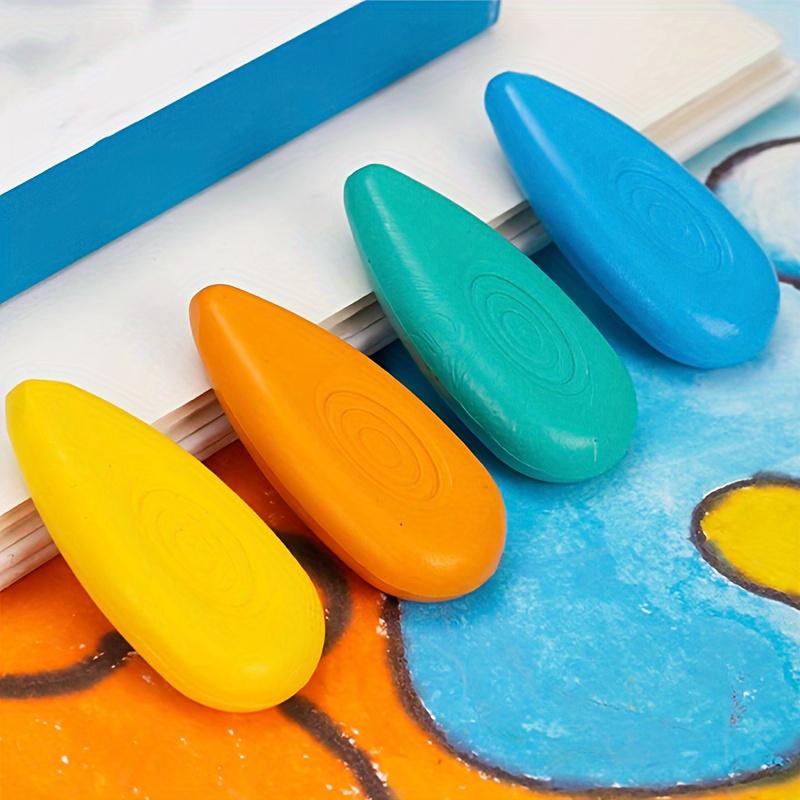 12 color/24 color crayon oil painting stick, crayon not dirty hands, water droplets, crayon not sticky hands, safety student art