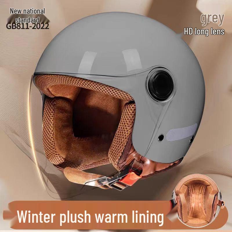 Women's Winter All-Season Half Helmet: Certified, Anti-Fog, Warm, and Safe