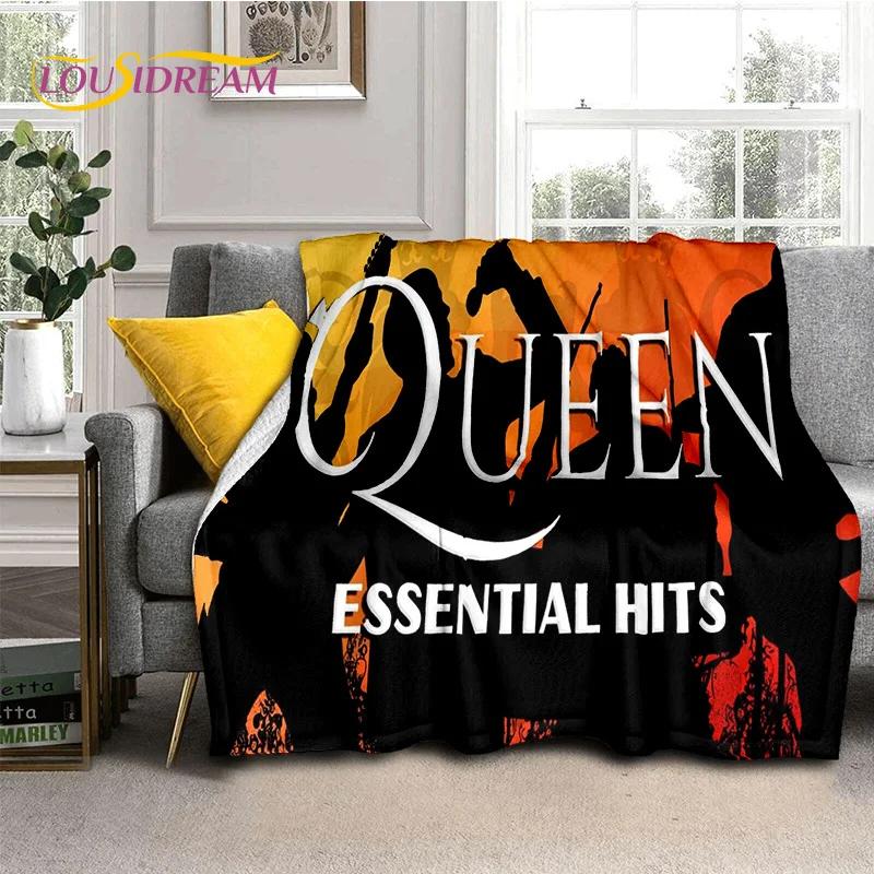 Klassiker Queen-Rockband Freddie Weiche Flanelldecke für Betten Schlafzimmer Sofa Picknick, Überwurfdecke zum Zudecken Outdoor-Freizeit Geschenk