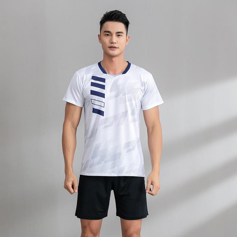New Badminton Jersey Suit Women's Training Sports Printing Short-sleeved Jersey Competition Special Air Volleyball Clothing Men