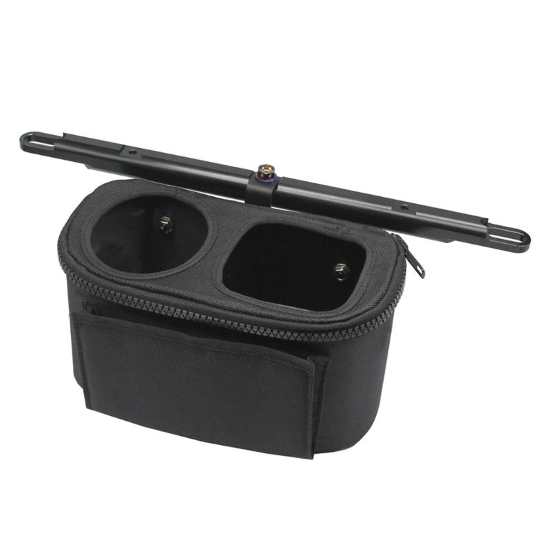 Motorcycle Cup Holder, Oxford Fabric Motorcycle Drink Holder,Universal Water Bottle Holder for Motorcycle, ATV/UTV