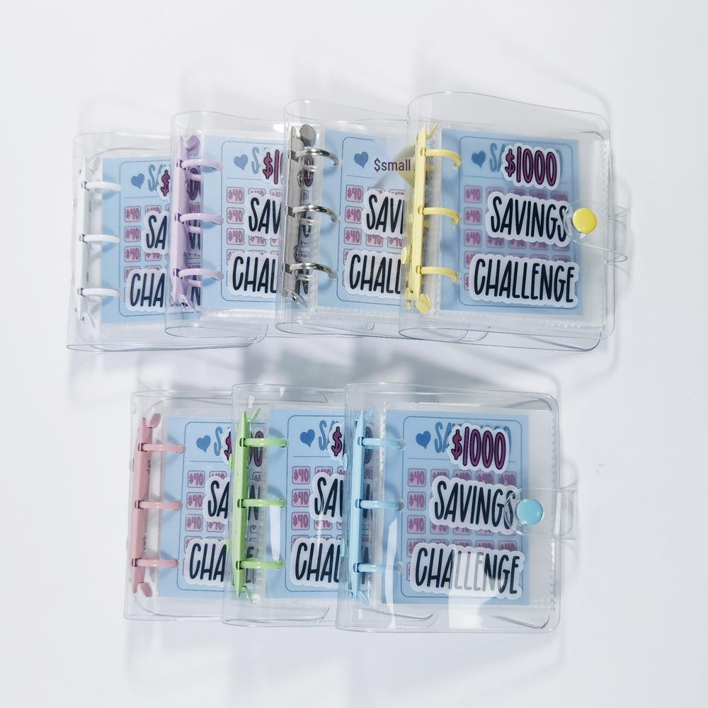 Cross-border Mini Cash Saving Binder: Loose-leaf Money Bag and Savings Challenge Book