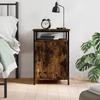 VidaXL Bedside Table Smoked Oak 40x42x60 Cm Engineered Wood 825867