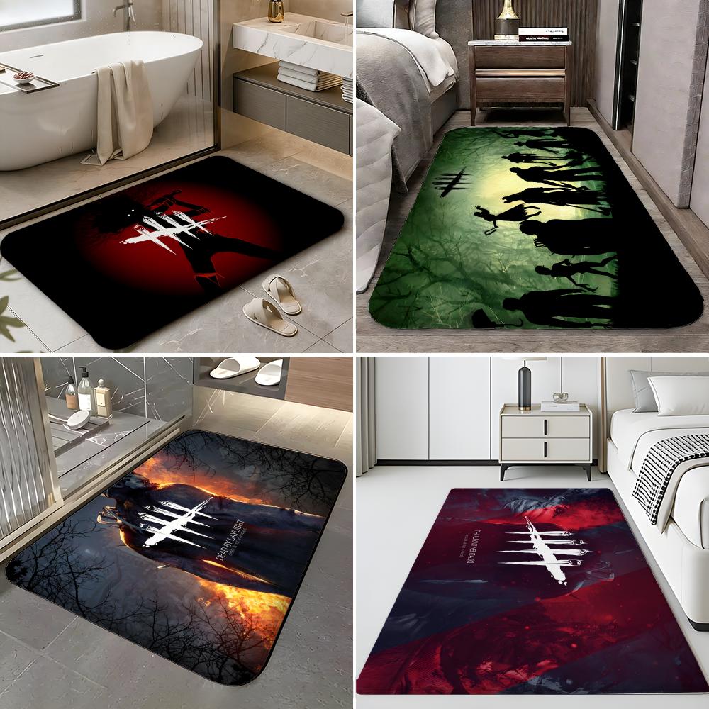 Game D-Dead by Daylight Floor Mat Soft Flannel Entrance Door Mat Non Slip Absorbent Bathroom Bedroom Floor Rug