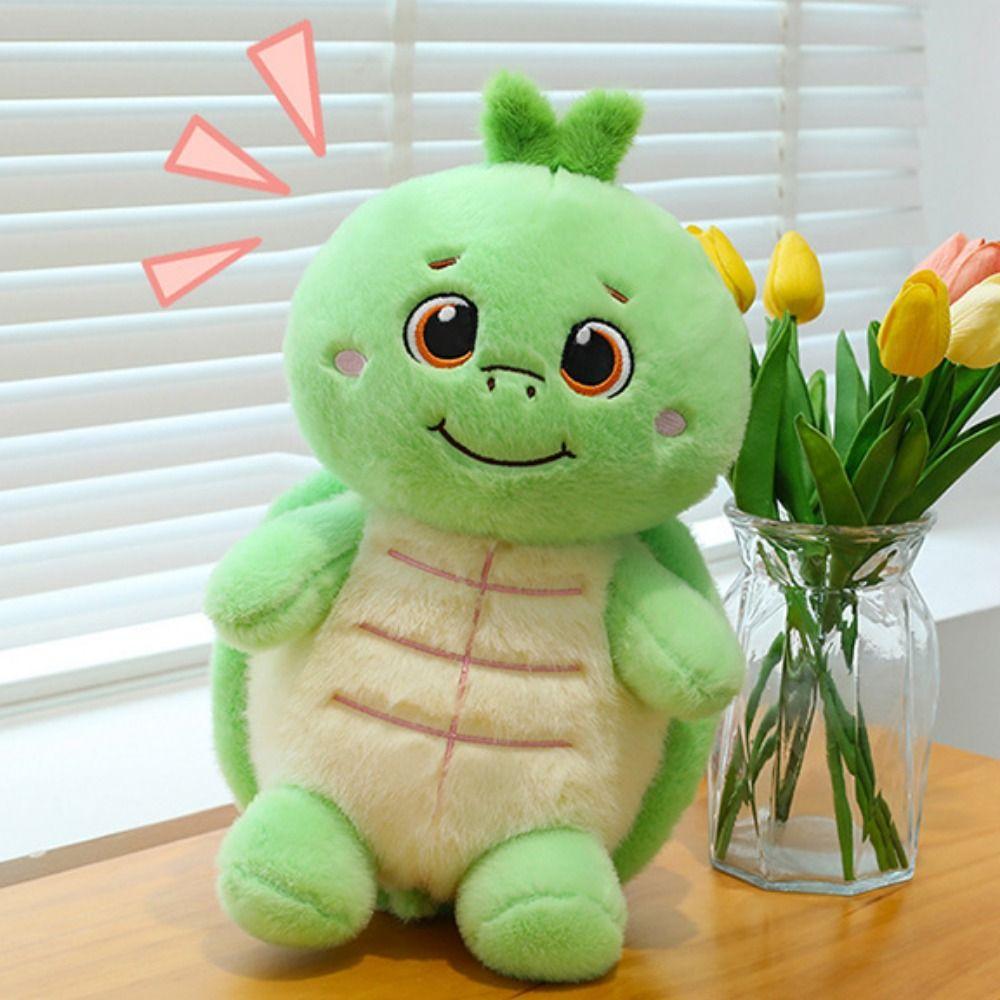 Fluffy Persimmon Tortoise Plush Toys Marine Animal Animal Sea Turtle Pillow  Children Gift