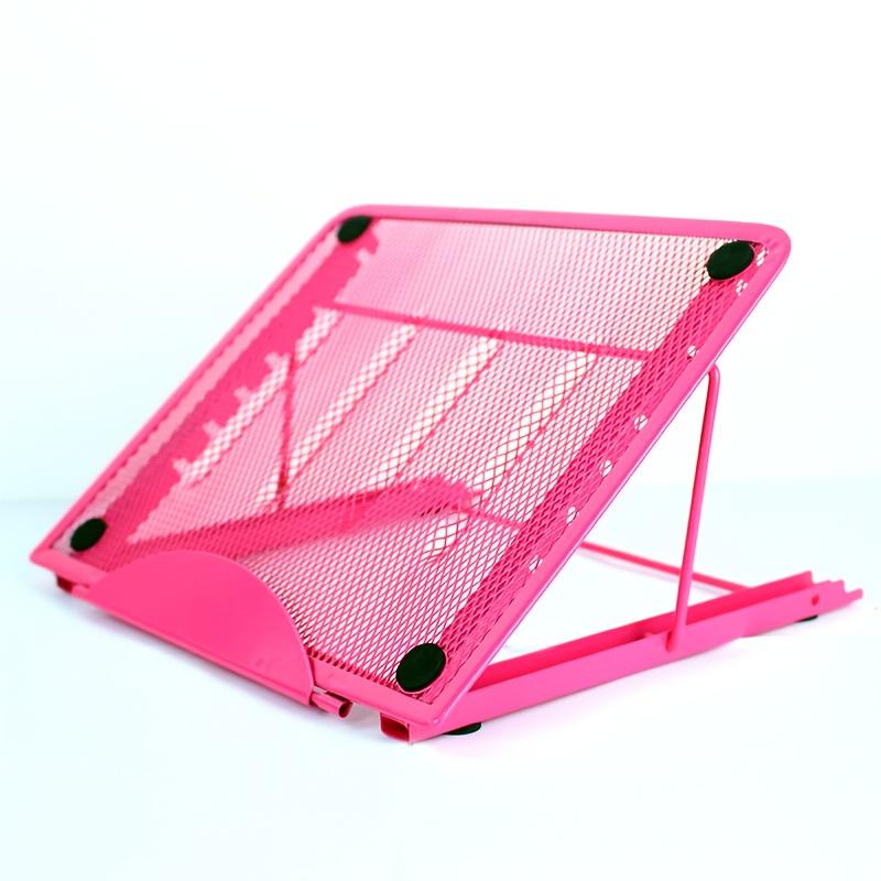 Adjustable Multi-Angle Metal Laptop Folding Stand-Ergonomic 6-Position Portable Flat Base with Non-Slip Surface