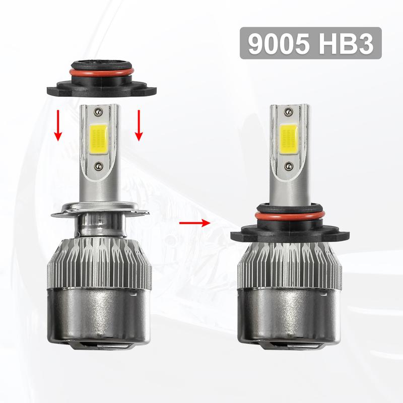 X Autohaux 2pcs 9005 HB3 LED Headlight Adapter Base Bulb Sockets Retainer Holder Universal for Car Black