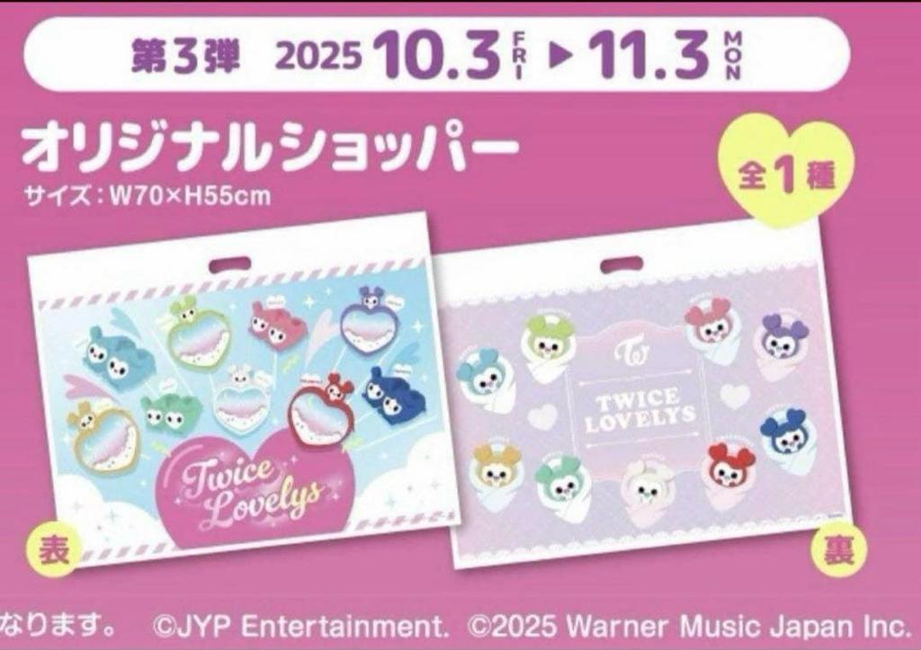 [USED] TWICE LOVELYS Plush Slippers Nubly with Shopper