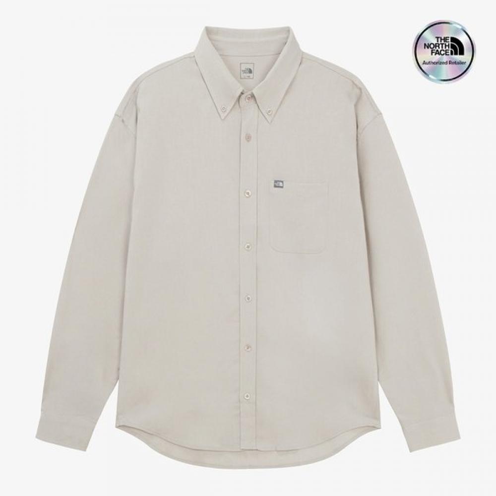 The North Face Men S Voice Shirt Nutral Gray Nh8lr58a NUTRAL GRAY/090