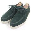Great John Lobb Deck Shoes PIER 0315 Last Green Suede Leather Mens 7.5 Used