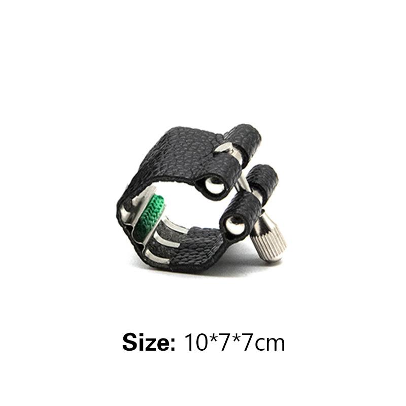Pu Leather Soprano B Clarinet Rubber Mouthpiece Ligature Musical Wind Instrument Parts Saxophone Accessories