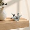 Sculpture Minimaliste Moderne Figurine Grues Origami Géométriques, Sculpture, Accent Finition Brillante pour Étagère, Créatif Nordique pour Bureau Bibliothèque Décoration de Maison