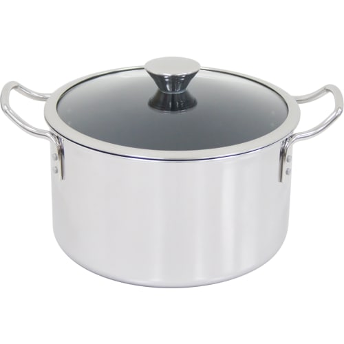 Urushiyama Metal Industry Duo IH Double-Handled Pot, 22cm, DUO-22W