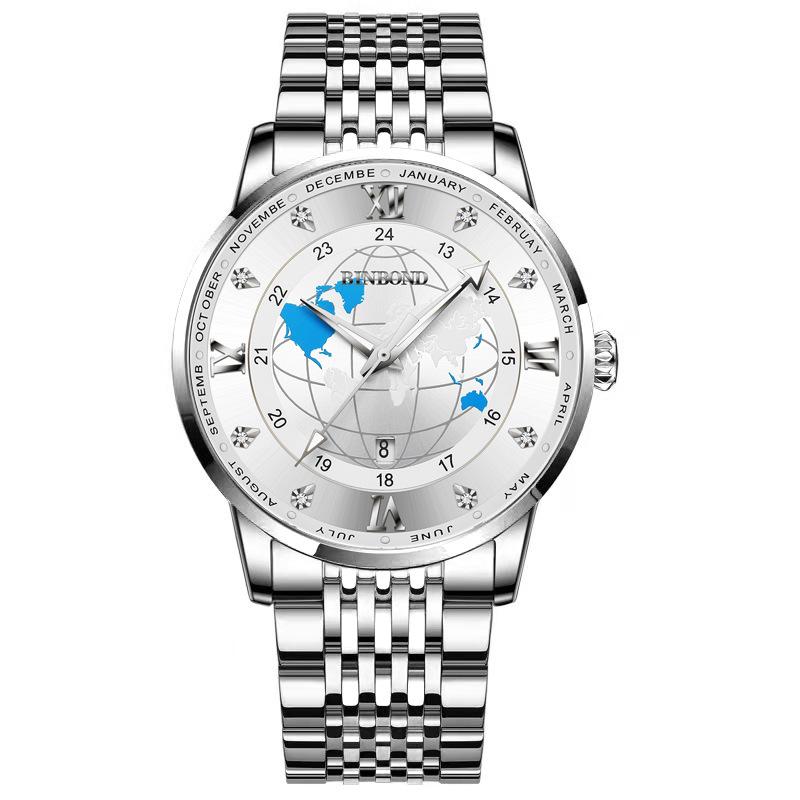 Concept Men's Watch Creative Cool Large Dial Earth Star Butterfly Buckle Strap 2025 New Quartz Watch