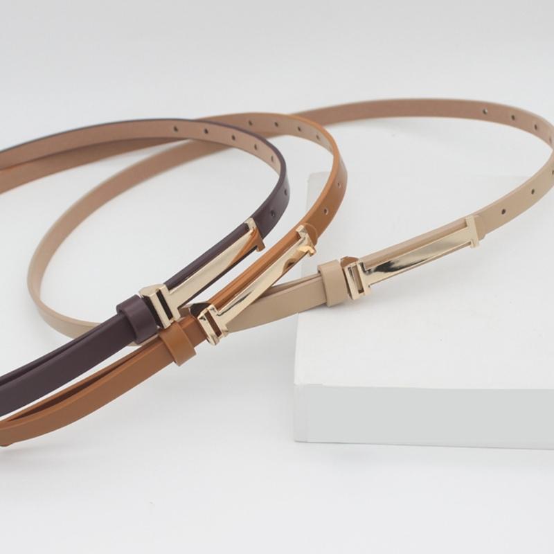 Elegante Cintura Sottile in Ecopelle Sottile Cinturino Vita Accessorio alla Moda Cintura Vita Per Donna Outfit Casual Abbigliamento da Ufficio
