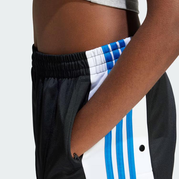 Adidas Originals Adibreak Tracksuit Bottoms Striped Color Block Knit Pants Women Bottoms Blue Black IN6297