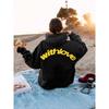 Women's Angel Print Retro Hip Hop Oversized Hoodie Jacket