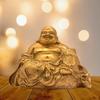 Pure Brass Laughing Buddha Idol, For Home Decor, Buddha Statue For Good Luck