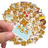 50 New Styles of Cute Ins Bear Personality Graffiti Stickers Motorcycle Suitcase Guitar Waterproof