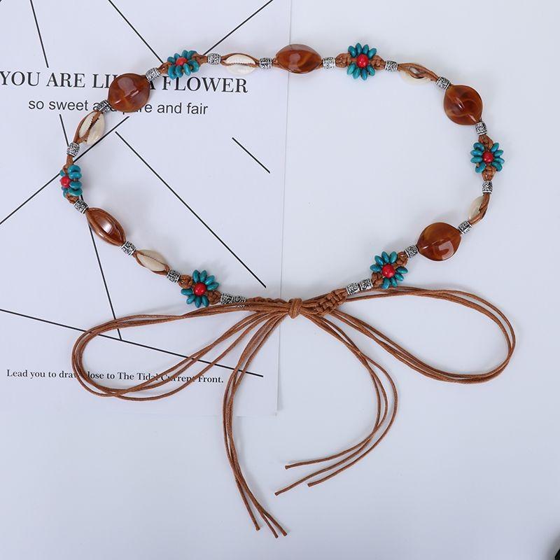 

Feminine Trendy Woven Waist Chain For Women Available In Multiple Colors For Effortless Style верблюд