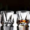 2pcs/1pcs Coffee Cups Glasses 170ml Square Glass Containers for Foodglass Cups Spiral Shape Transparent Drinkware Wine Glasses