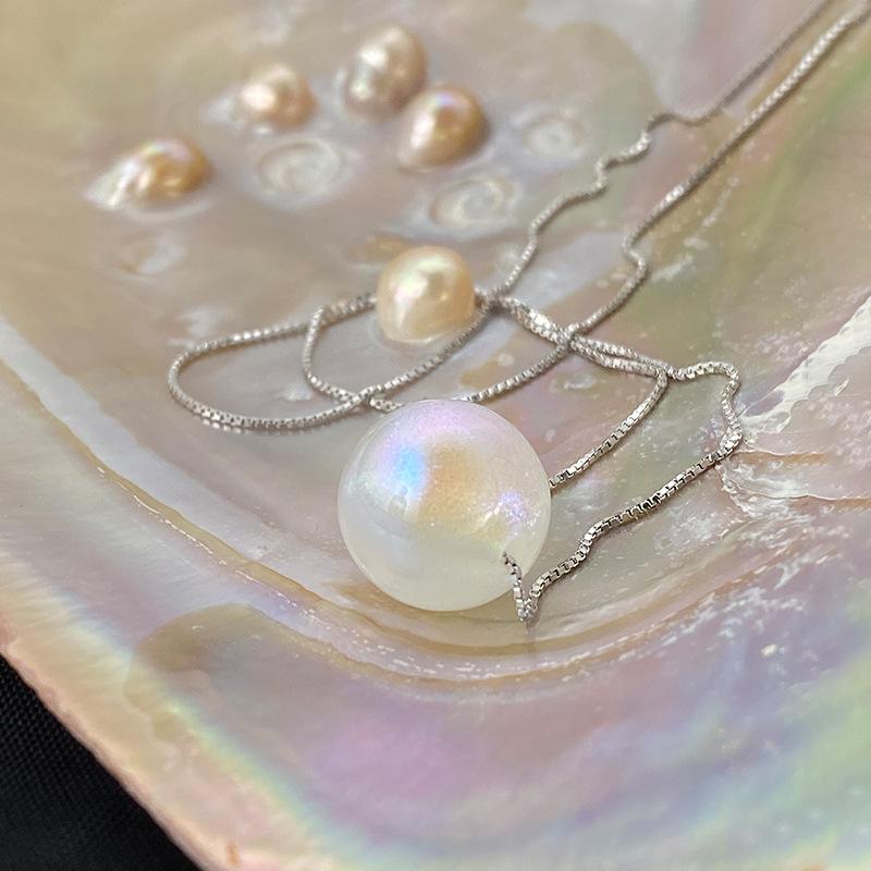 

Ожерелье Женское Блестящее Глянцевое Ожерелье из Жемчуга Русалки Фэнтези Цепочка на Воротник Милое