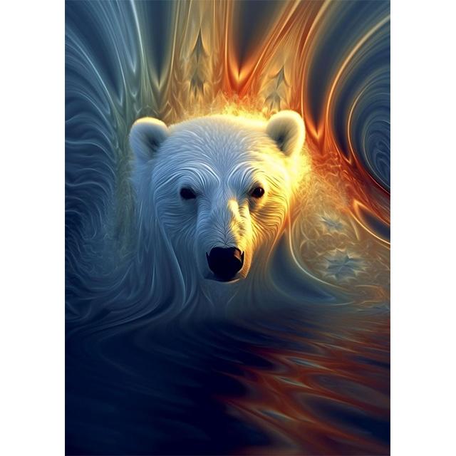 Golden Glowing Animal On Black Background Prints Poster Canvas Painting Modern Wall Art Pictures Living Room Bedroom Home Decor