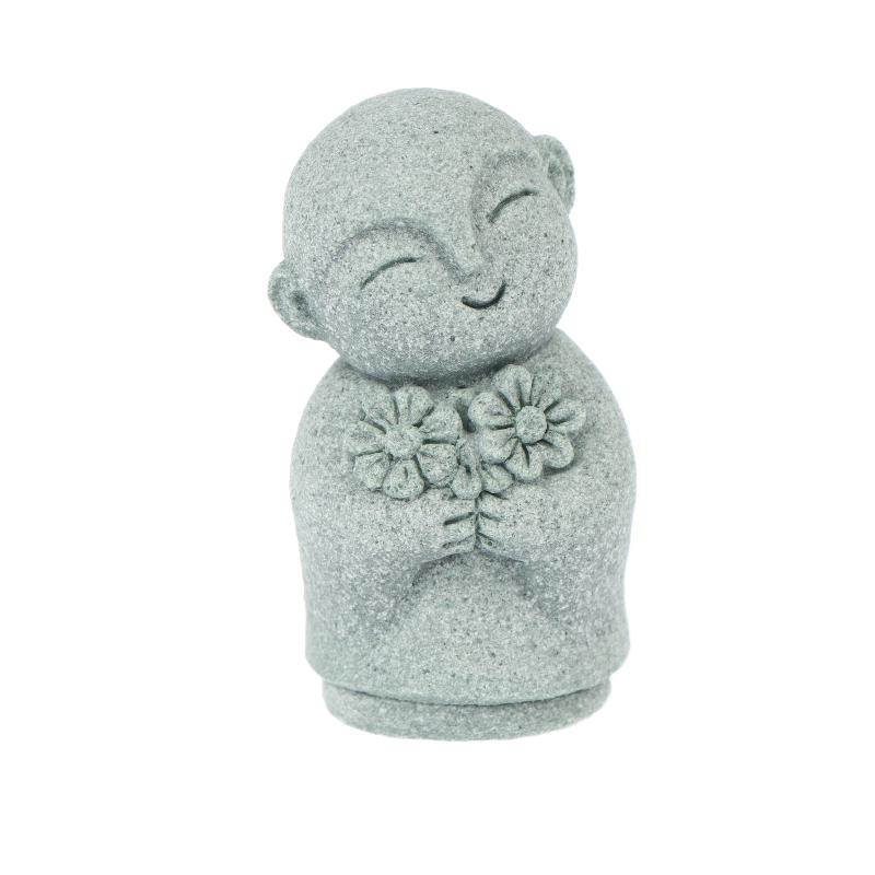 Miniature Statue Zen Style Little Monk Figurine Mini Monks Statue Ornament Aquarium Micro Scene Home Desktop Ornaments