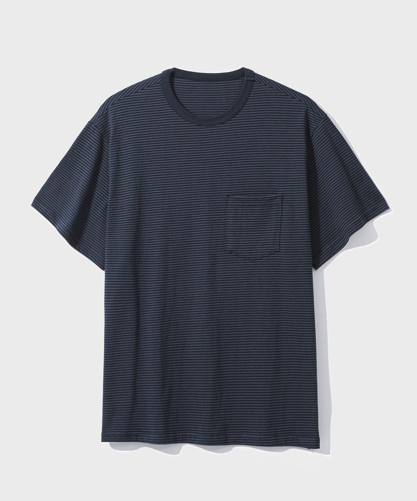 FALL BREAK Striped Pocket T-Shirt