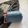 Denim Bag Women's Multi-Layer Crossbody Bag Mobile Phone Bag Shoulder Small Square Bag