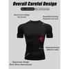 Men Short-Sleeve Compression T-Shirt Breathable Quick-Drying High Elasticity Spider Print, Running, Cycling, Gym Workouts Shirts