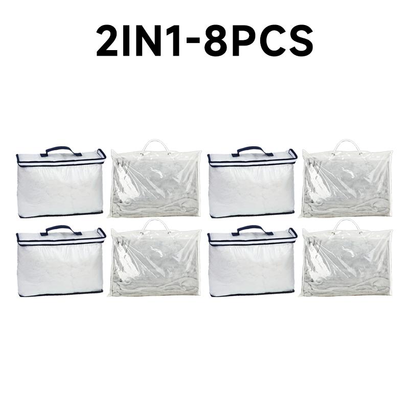 Transparent PVC packaging bags portable bedding blanket packaging pillowcase storage bag