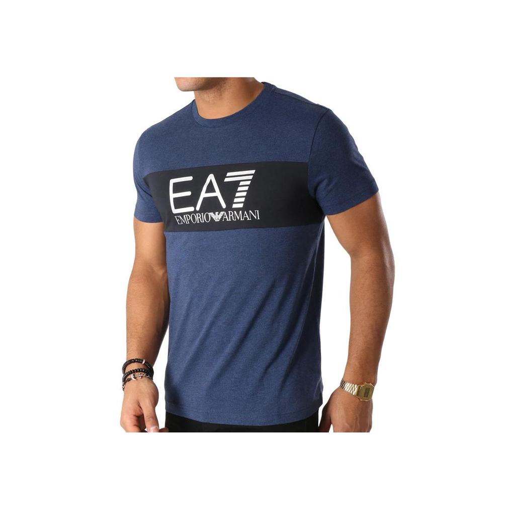 Emporio Armani EA7 Printed Crew Neck Letter Short Sleeve T-Shirt Men Tops 6ZPT20-PJ02Z-1578