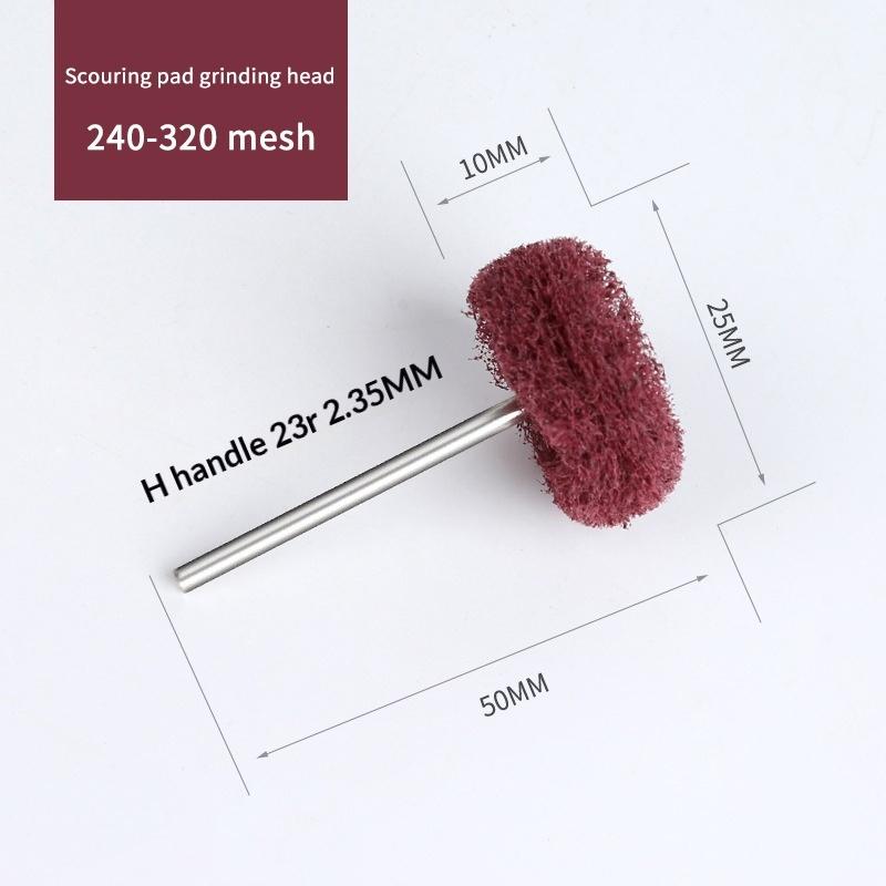 10Pcs Mini Drill Abrasive Brush Fiber Scouring Wheel Pad Cleaning Polishing Sanding Head Electric Grinder Brushes Rotary Tools