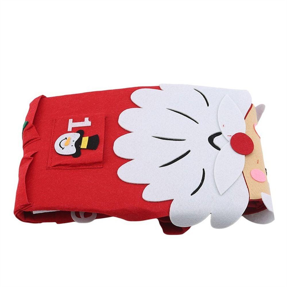 Odpočítávací kalendář Santa Clause Plstěný adventní kalendář DIY adventní kalendář Plstěný vánoční stromek