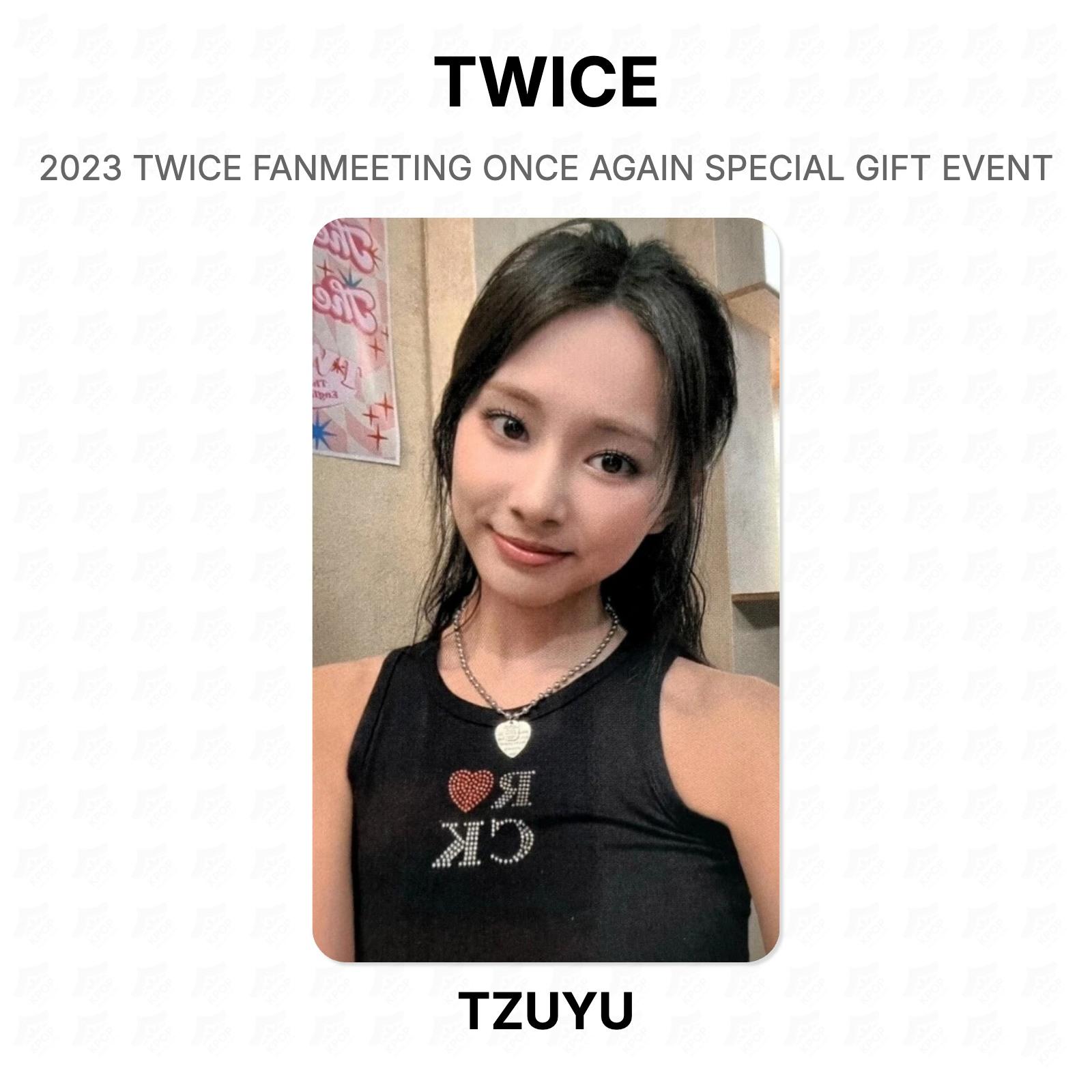 TWICE 2023 TWICE FANMEETING ONCE AGAIN SPECIAL GIFT EVENT Official Photocard TZUYU