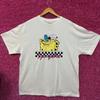 Sponge Bob Who Lives In a Pinnacle Under the Sea White Tshirt Size XL