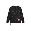 Fila Mihara Yasuhiro Collaboration Series Letter Print Loose Sports Hoodie Men Hoodies Black F71M118205F-BK