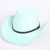 Popular European and American classic suede western cowboy hat men's and women's fashion LO style peach heart cowboy hat