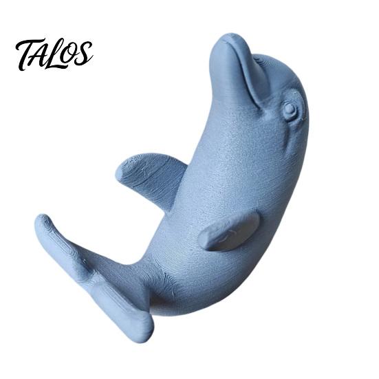 Talos 3D Printed Cute Dolphin Phone Stand, Universal Desktop Holder for Cellphone, Vertical & Horizontal Dual-Mode Display, Matte Compact Desk