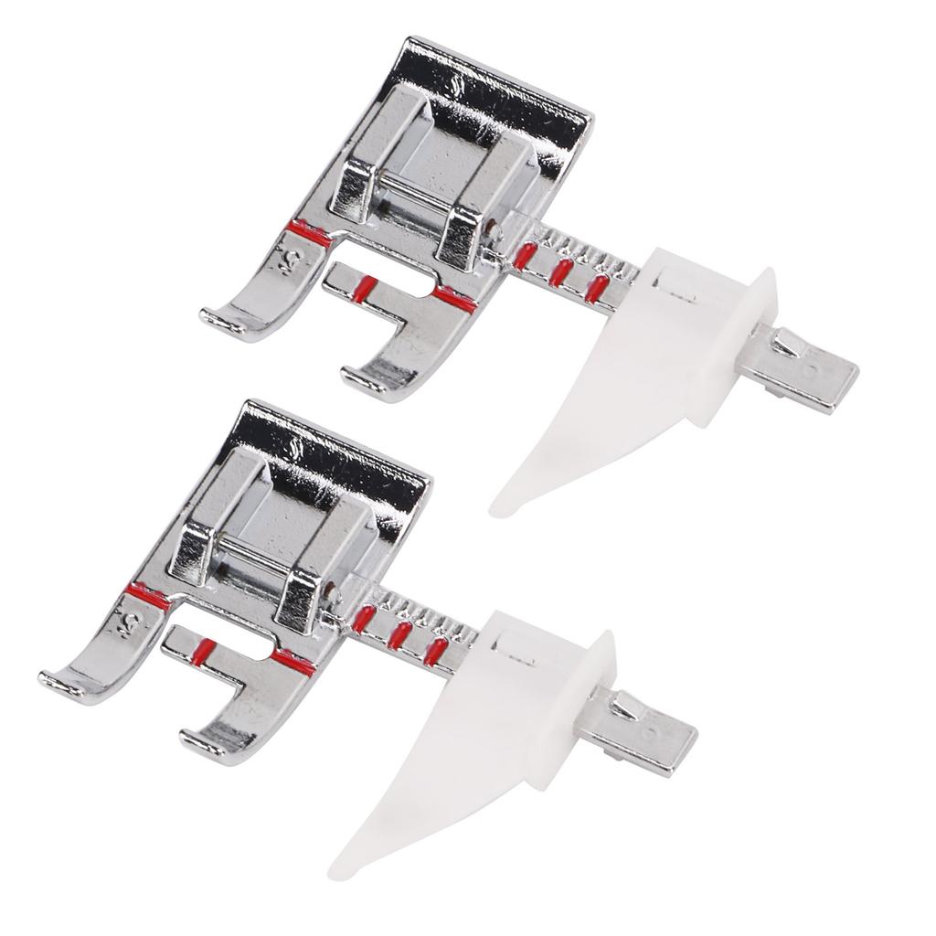 2 STÜCKE Nähfuß Edelstahl Nähfuß Glänzendes Aussehen Stoffnähfuß mit Führung zum Nähen