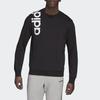 adidas Casual Sports Crew Neck Pullover Knit Sweatshirt for Men, Black