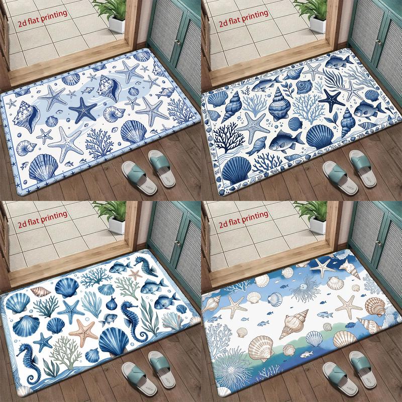 Oceanic Sea Creatures Living Room Decoration Home Sofa Non-Slip Carpet Study Bedroom Tatami Children'S Soft Floor Mat